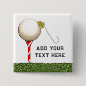 Weihnachts-Golf-Geschenkideen Button (Vorderseite)