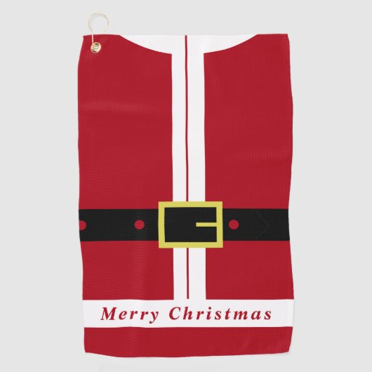 Weihnachts-Golf-Handtuch Santa Claus Geschenk Golfhandtuch (Vorderseite)