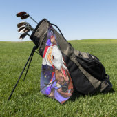 Weihnachts-Golf-Handtuch Weihnachten und Rentiersp Golfhandtuch (Gras)