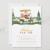 Weihnachts Golf Invitation Holiday Golf Par-tee Einladung (Vorderseite)