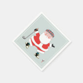 Weihnachts-Golf-Party Serviette (Ecke)