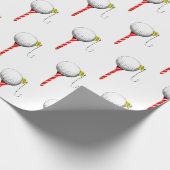 Weihnachts-Golf-T-Shirt Geschenkpapier (Ecke)