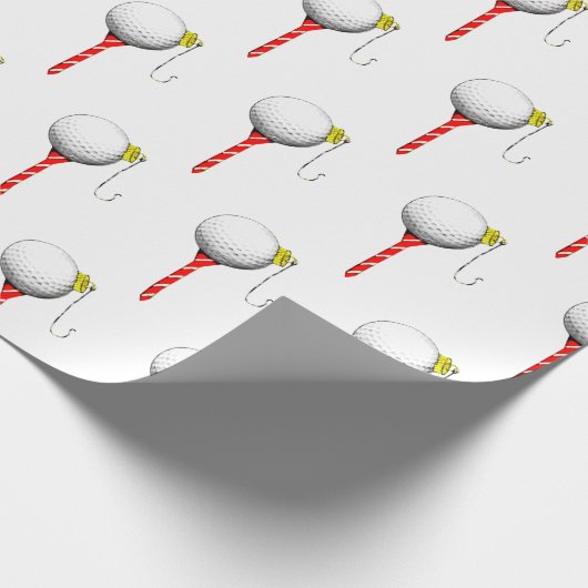 Weihnachts-Golf-T-Shirt Geschenkpapier (Ecke)