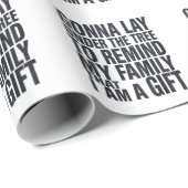 Weihnachts-Gonna lief unter der Familie Tree Xmas Geschenkpapier (Rolleneckpunkt)