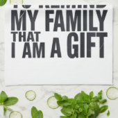 Weihnachts-Gonna lief unter der Familie Tree Xmas Geschirrtuch (Gefaltet)