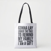 Weihnachts-Gonna lief unter der Familie Tree Xmas Tasche (Vorderseite)