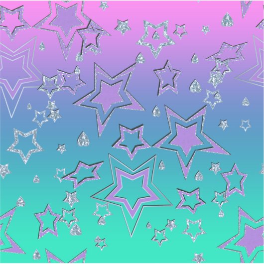 Weihnachts-Gradienten-Glitzer glänzen Konfetti-Ste Aufkleber (Vorderseite)