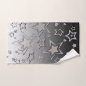 Weihnachts-Gradienten-Glitzer glänzen Konfetti-Ste Badhandtuch Set (Handtuch)