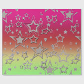 Weihnachts-Gradienten-Glitzer glänzen Konfetti-Ste Geschenkpapier (Flach)