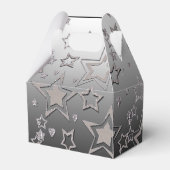 Weihnachts-Gradienten-Glitzer glänzen Konfetti-Ste Geschenkschachtel (Rückseite)