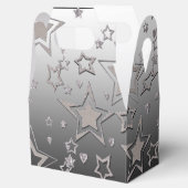 Weihnachts-Gradienten-Glitzer glänzen Konfetti-Ste Geschenkschachtel (Geöffnet)