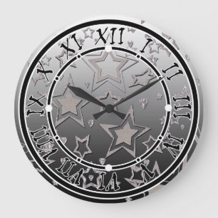 Weihnachts-Gradienten-Glitzer glänzen Konfetti-Ste Große Wanduhr