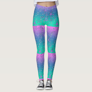 Weihnachts-Gradienten-Glitzer glänzen Konfetti-Ste Leggings
