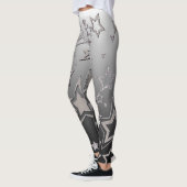 Weihnachts-Gradienten-Glitzer glänzen Konfetti-Ste Leggings (Links)