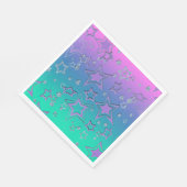 Weihnachts-Gradienten-Glitzer glänzen Konfetti-Ste Serviette (Ecke)