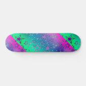 Weihnachts-Gradienten-Glitzer glänzen Konfetti-Ste Skateboard (Horizontal)