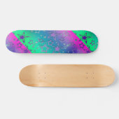 Weihnachts-Gradienten-Glitzer glänzen Konfetti-Ste Skateboard (Horizontal)