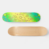 Weihnachts-Gradienten-Glitzer glänzen Konfetti-Ste Skateboard (Horizontal)
