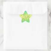 Weihnachts-Gradienten-Glitzer glänzen Konfetti-Ste Stern-Aufkleber (Tasche)