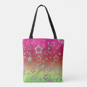 Weihnachts-Gradienten-Glitzer glänzen Konfetti-Ste Tasche (Rückseite)