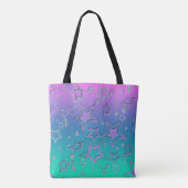Weihnachts-Gradienten-Glitzer glänzen Konfetti-Ste Tasche (Rückseite)