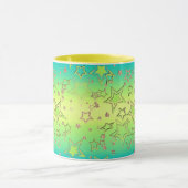 Weihnachts-Gradienten-Glitzer glänzen Konfetti-Ste Tasse (Zentrum)