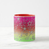 Weihnachts-Gradienten-Glitzer glänzen Konfetti-Ste Tasse (Zentrum)