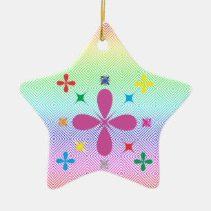 Weihnachts Grafik Dekoration, Happy Holidays! Keramik Ornament