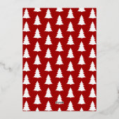 Weihnachts-Grafik-Foto Folien Feiertagskarte (Rückseite)