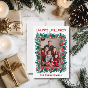 Weihnachts-Grenz-Foto Weihnachtskarte Dankeskarte