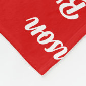 Weihnachts-Grenzterrier mit dem Namen des Hundes Fleecedecke (Ecke)