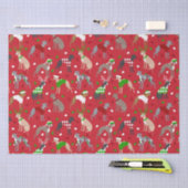 Weihnachts-Greyhound-Hunde-Papiere Seidenpapier (Handwerk)