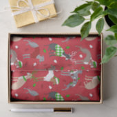 Weihnachts-Greyhound-Hunde-Papiere Seidenpapier (Geschenk)