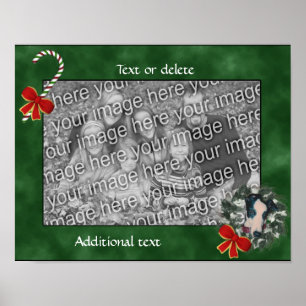 Weihnachts-Greyhound-Kranz Erstellen Sie Ihr eigen Poster