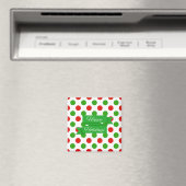 Weihnachts große Polka Dot Pattern Magnete Magnet (In Situ (Geschirrspüler))