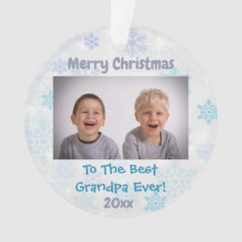 Weihnachts Großeltern Grandchildren Foto Ornament