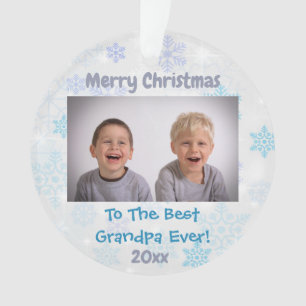 Weihnachts Großeltern Grandchildren Foto Ornament