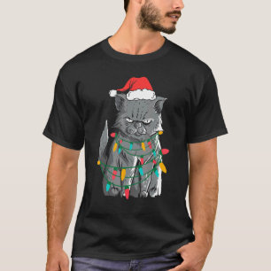Weihnachts Grumpy Cat Ugly Sweater Kostüm T-Shirt