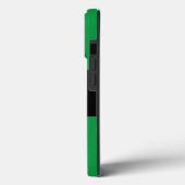 Weihnachts-Grün Banded Jingle Bells Text Case-Mate iPhone Hülle (Rückseite / Links)