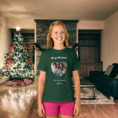 Weihnachts-Grün-Foto T-Shirt