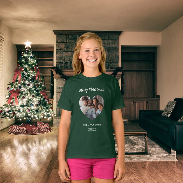 Weihnachts-Grün-Foto T-Shirt (Von Creator hochgeladen)