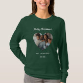 Weihnachts-Grün-Foto T-Shirt (Vorderseite)