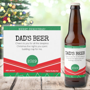 Weihnachten Bier- & Alkoholflaschen Etiketten