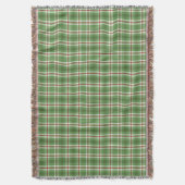 Weihnachts Grün Rustikal Ferienhaus Kariert Decke (Vorderseite Vertikal)