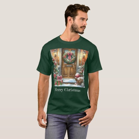 Weihnachts-Grün T-Shirt (Vorne ganz)