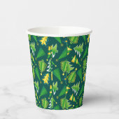 Weihnachts-Grün und Goldbaum Pappbecher (Links)