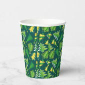 Weihnachts-Grün und Goldbaum Pappbecher (Rechts)