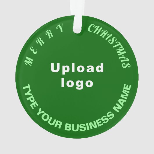 Weihnachts-Grüne Circle Acrylschmuck Ornament (Rückseite)