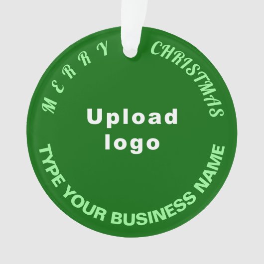 Weihnachts-Grüne Circle Acrylschmuck Ornament (Vorderseite)