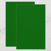Weihnachts Grüne Farbe Briefpapier (Vorne/Hinten)